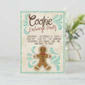 Customizable Christmas Cookie Exchange Party  Kaart (Staand voorkant)