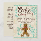 Customizable Christmas Cookie Exchange Party  Kaart (Voorkant / Achterkant)