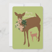 Customizable Christmas Flat Holiday Card Feestdagenkaart (Voorkant)