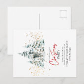 Customizable Christmas Party Postcard Briefkaart (Voorkant / Achterkant)