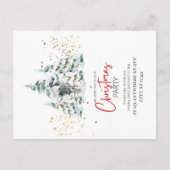 Customizable Christmas Party Postcard Briefkaart (Voorkant)