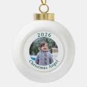 Customizable Christmas Photo Framed Ornament (Voorkant)