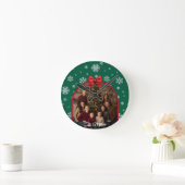 Customizable Christmas Wall Clock – Personalized Ronde Klok (Huis)