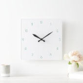 Customizable clock numbers vierkante klok (Huis)