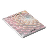 Customizable Close-Up Flower From The Desk Of You Notitieblok (Schuin)