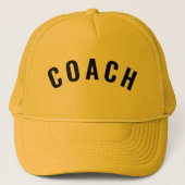 Customizable COACH Text Statement Yellow Trucker Pet (Voorkant)