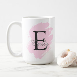 Customizable Coffee Mug with Monogram & Name Koffiemok