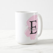 Customizable Coffee Mug with Monogram & Name Koffiemok (Voorkant rechts)