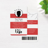 Customizable Corporate Employee ID Profile Card Visitekaartje (Bureau)