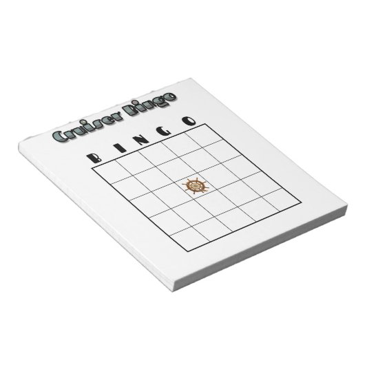 Customizable Cruise Bingo Board Notitieblok (Schuin)