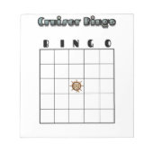 Customizable Cruise Bingo Board Notitieblok (Voorkant)