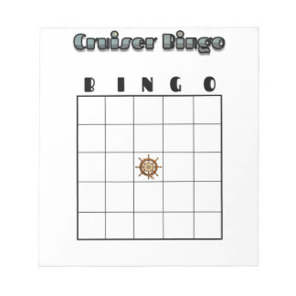 Customizable Cruise Bingo Board Notitieblok