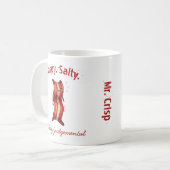 Customizable Cute Bacon Hand-Drawn Art Coffee Mug Koffiemok (Voorkant links)