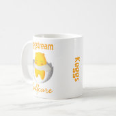 Customizable Cute Egg Hand-drawn Original Art  Koffiemok (Voorkant links)