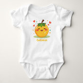 Customizable cute vrucht Baby Romper (Voorkant)