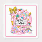 Customizable “D is for” Alphabet Art – Inspiration Labels (Design 2)