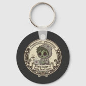 Customizable Dead Inside Badge  Sleutelhanger (Voorkant)