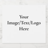 Customizable Design Template | Upload Your Own Art Sparkling Wijnetiket (Enkel label)