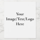Customizable Design Template | Upload Your Own Art Wijn Etiket (Enkel label)