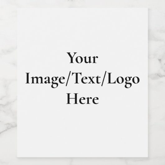 Customizable Design Template | Upload Your Own Art Wijn Etiket (Enkel label)