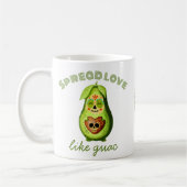 Customizable Dia de los Muertos Avocado Character Koffiemok (Links)