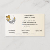 Customizable Dog & Cat Groomer Contact Card | Edit Visitekaartje (Achterkant)