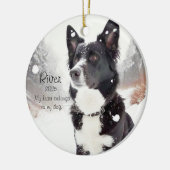 Customizable Dog Lover Heartwarming Dog Saying  Keramisch Ornament (Links)