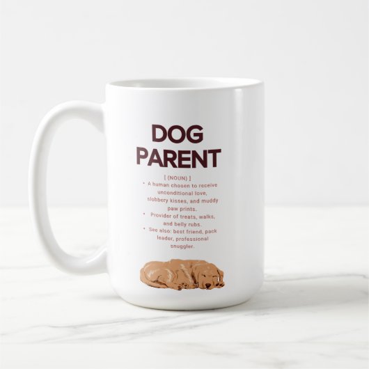 Customizable Dog Parent Definition Koffiemok (Links)
