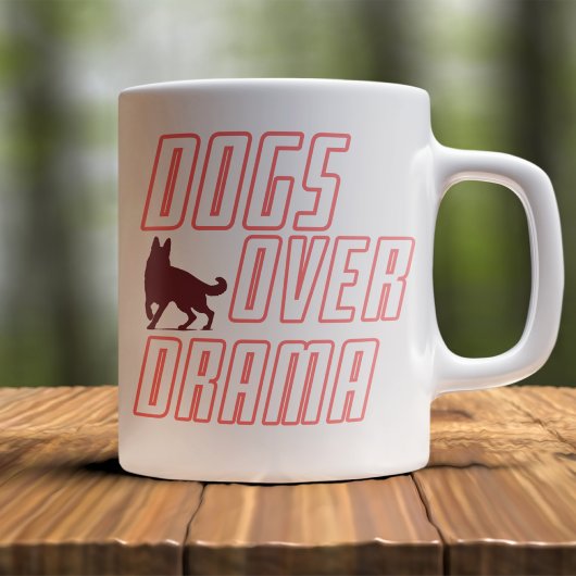 Customizable Dogs Over Drama Koffiemok