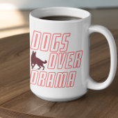 Customizable Dogs Over Drama Koffiemok