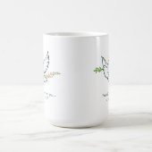 Customizable Easter Dove Mug with Olive Branch Koffiemok (Center)