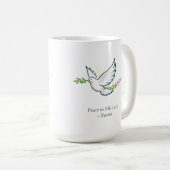 Customizable Easter Dove Mug with Olive Branch Koffiemok (Voorkant rechts)