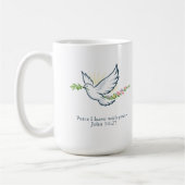 Customizable Easter Dove Mug with Olive Branch Koffiemok (Links)