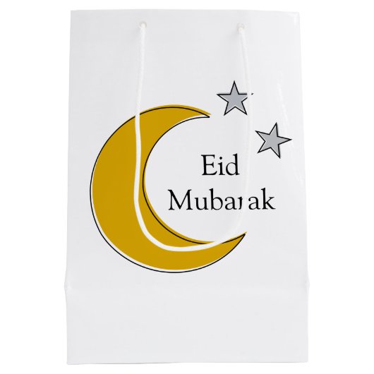 Customizable Eid Gift Bag Medium Cadeauzakje (Achterkant)