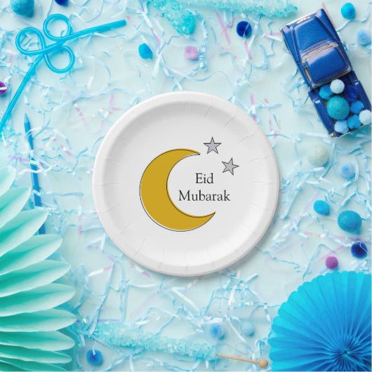 Customizable Eid Paper Plates Papieren Bordje (Feest)