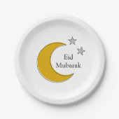 Customizable Eid Paper Plates Papieren Bordje (Voorkant)