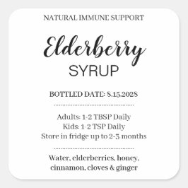 Customizable Elderberry Syrup Label ZEB_03b