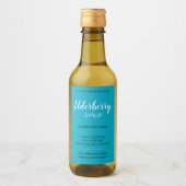 Customizable Elderberry Syrup Label ZEB_03c Wijn Etiket (Voorkant)