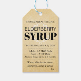 Customizable Elderberry Syrup Label ZEB_04a Cadeaulabel