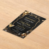 Customizable Elegant Birthday Magnetic Invitation Acryl Uitnodigingen (Laagn)