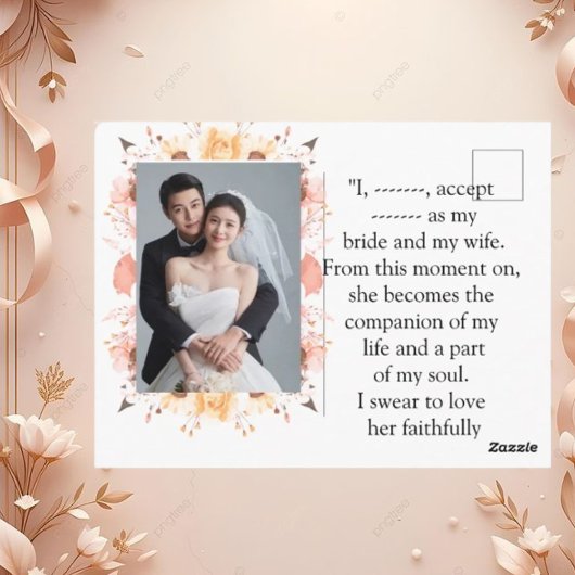 Customizable Elegant Wedding Invitation | Upload Y Briefkaart