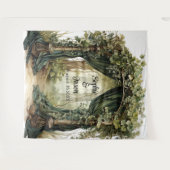  Customizable Enchanted Archway Wedding Backdrop Wandkleed (Voorkant (horizontaal))