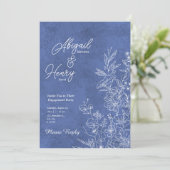 Customizable engagement party invitation  bedankkaart (Staand voorkant)
