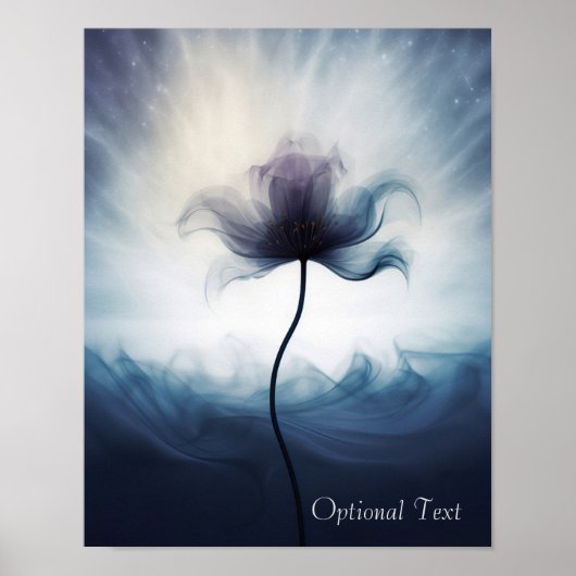 Customizable Ethereal Flower Poster (Voorkant)