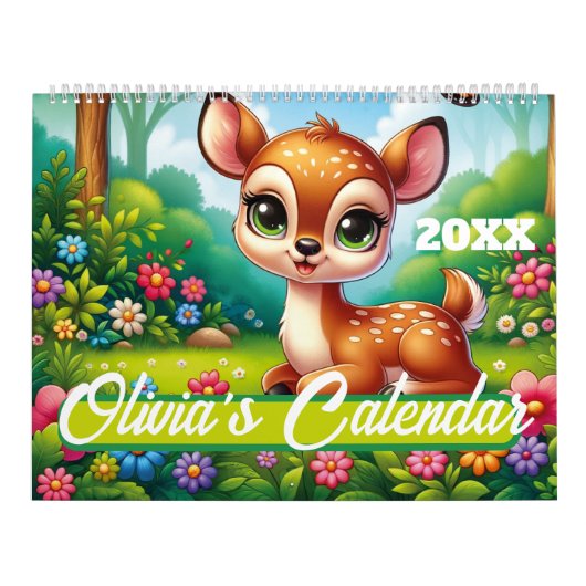 Customizable Family Joy 2024 Calendar - Kalender (Hoes)