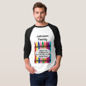 Customizable Family Reunion Baseball T-Shirt (Voorkant volledig)