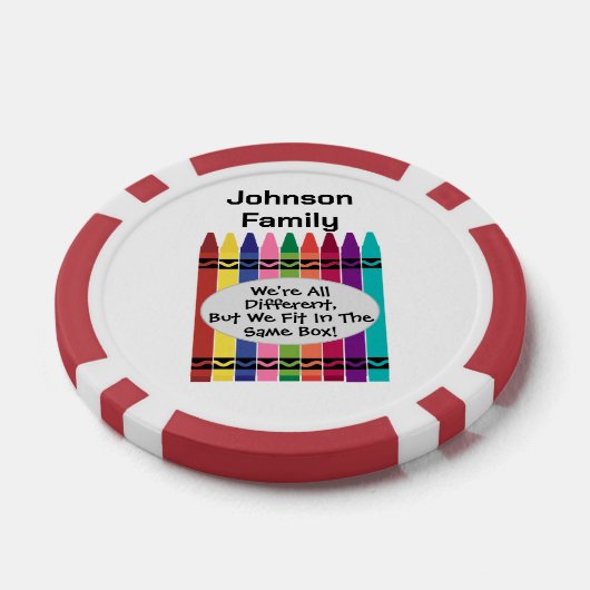 Customizable Family Reunion Poker Chips (Enkel)