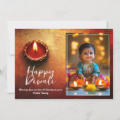 Customizable Festival of Lights & Smiles Kaart (Voorkant)