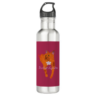 Customizable Fiona the Cat Stainless Steel Bottle Waterfles