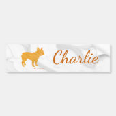 Customizable French Bulldog Pastel - Frenchie Bumpersticker (Voorkant)